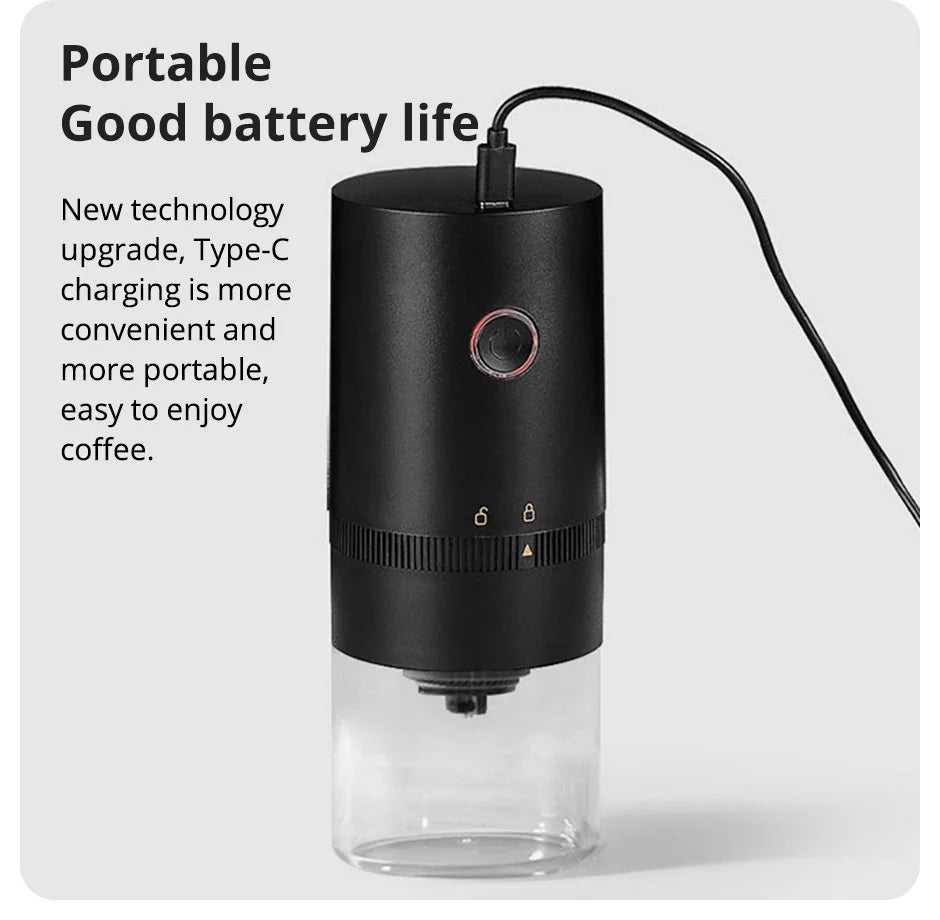 USB-C Coffee Grinder – Compact, Powerful, Easy to Use