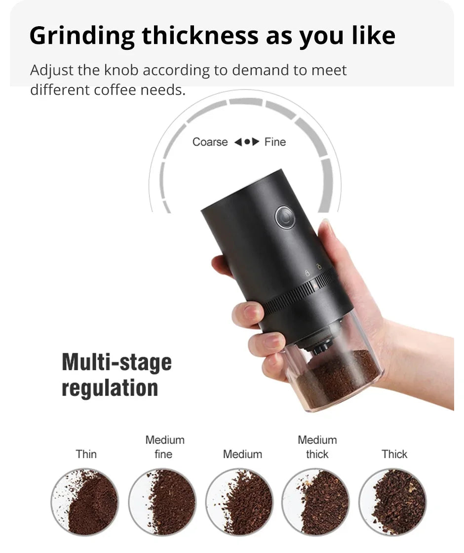 USB-C Coffee Grinder – Compact, Powerful, Easy to Use