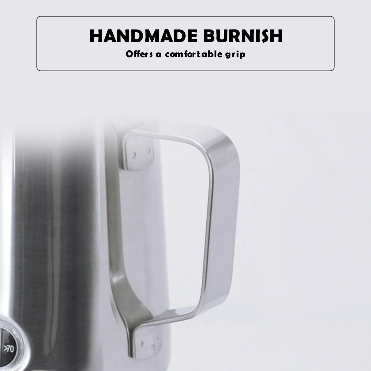 Latte Art Milk Jug – Stainless Steel with Temp Display