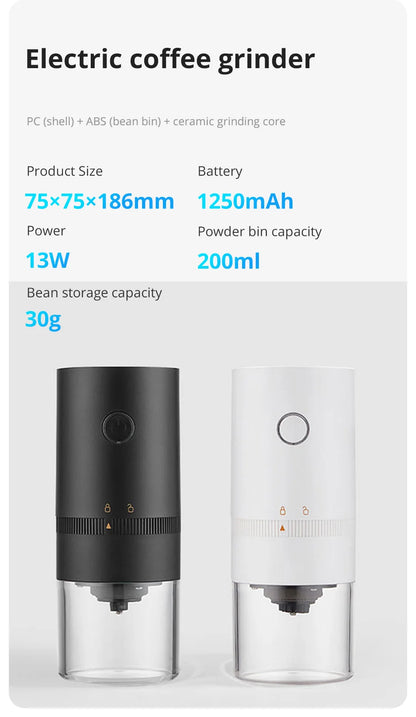 USB-C Coffee Grinder – Compact, Powerful, Easy to Use