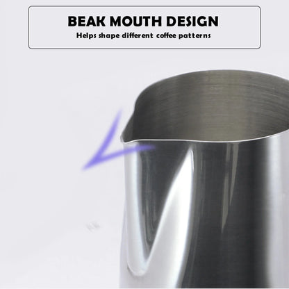 Latte Art Milk Jug – Stainless Steel with Temp Display