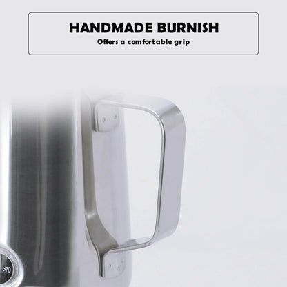 Latte Art Milk Jug – Stainless Steel with Temp Display